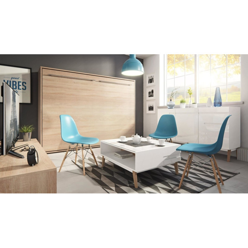 Orren Ellis Dicus Low Profile Murphy Bed with Mattress & Reviews Wayfair